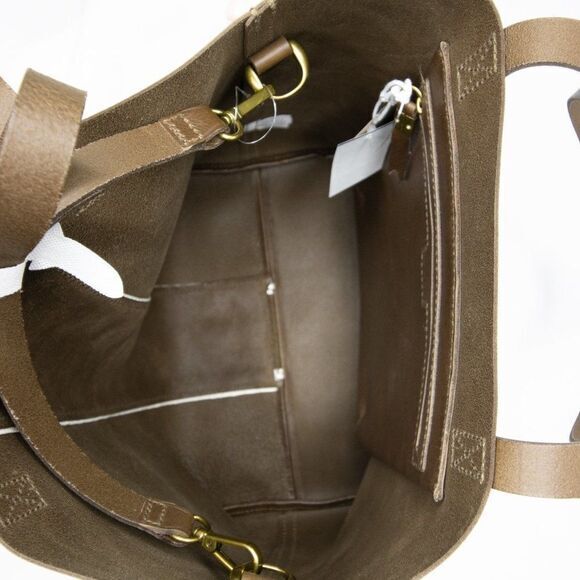 New! Madewell Medium Transport Tote Suede Inset Edition - Picture 13 of 16